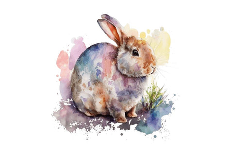 Watercolor easter bunny Bundle Sublimation Regulrcrative 