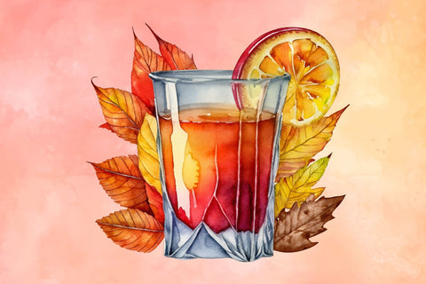 Watercolor Fall Drink Sublimation Bundle Sublimation Rupkotha 