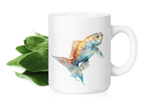 Watercolor Fish Bone Clipart Bundle Sublimation Regulrcrative 