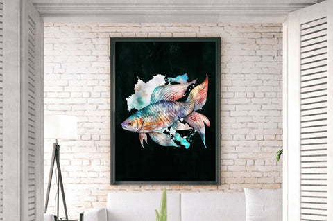 Watercolor Fish Bone Clipart Bundle Sublimation Regulrcrative 