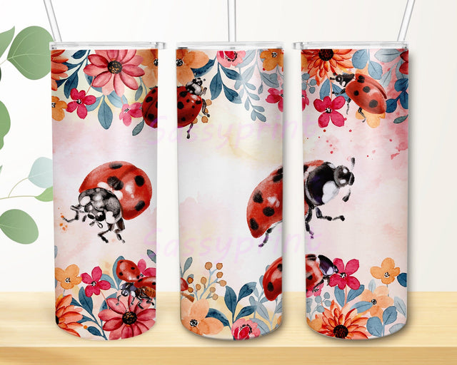 Watercolor Floral 20 oz Skinny Tumbler Sublimation, Flowers Tumbler Wrap Seamless Sublimation Designs Downloads Sublimation sassyprint 