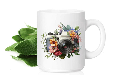 Watercolor Floral Camera Clipart Bundle Sublimation Regulrcrative 