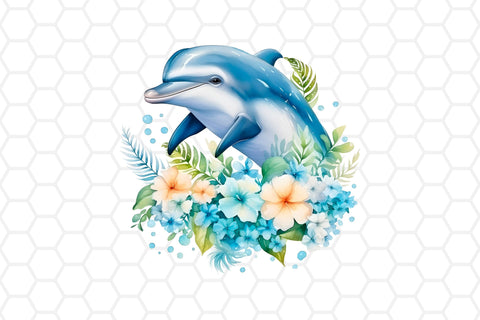 Watercolor Clipart - Happy Dolphins By ColorDays