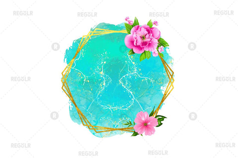 Watercolor Floral Sublimation Background Bundle Sublimation Regulrcrative 