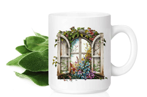 Watercolor Floral Window Clipart Bundle Sublimation Regulrcrative 