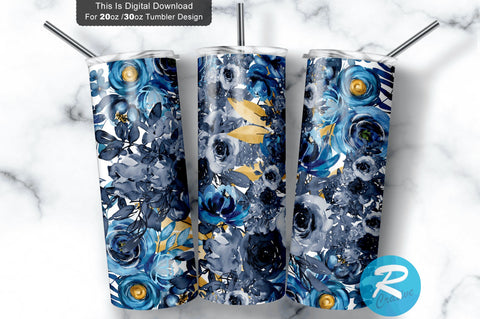 Watercolor flower 20 oz / 30 oz Tumbler PNG Sublimation Regulrcrative 