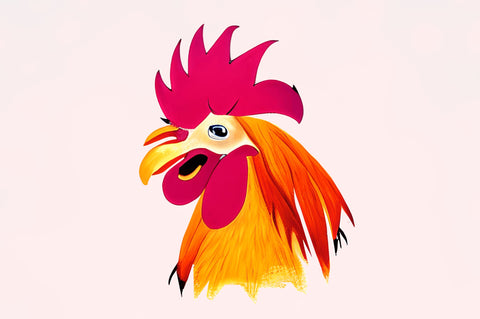 Watercolor Funny Chicken Clipart Bundle Sublimation Regulrcrative 