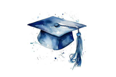 Watercolor Graduate Flower Clipart Bundle Sublimation Regulrcrative 