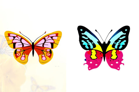 Watercolor Groovy Butterflies Sublimation Bundle Sublimation Regulrcrative 