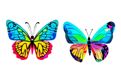 Watercolor Groovy Butterflies Sublimation Bundle Sublimation Regulrcrative 