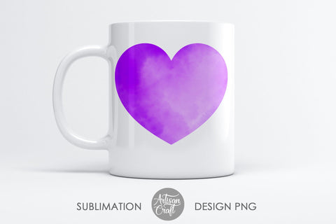 Watercolor hearts, sublimation designs SVG Artisan Craft SVG 