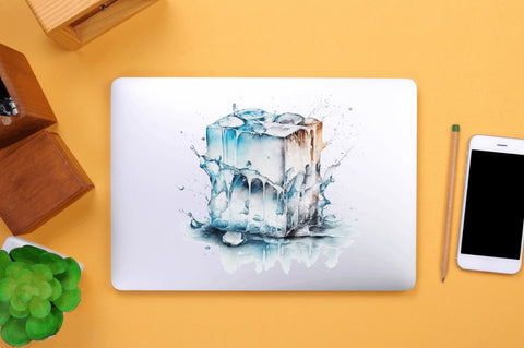 Watercolor Ice Cube Clipart Bundle Sublimation Regulrcrative 