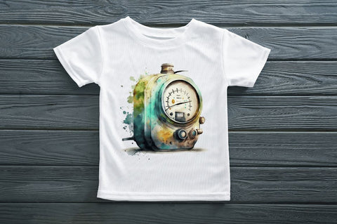 Watercolor Indicator Gas Tank Clipart Bundle Sublimation Regulrcrative 