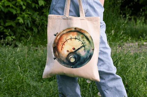 Watercolor Indicator Gas Tank Clipart Bundle Sublimation Regulrcrative 