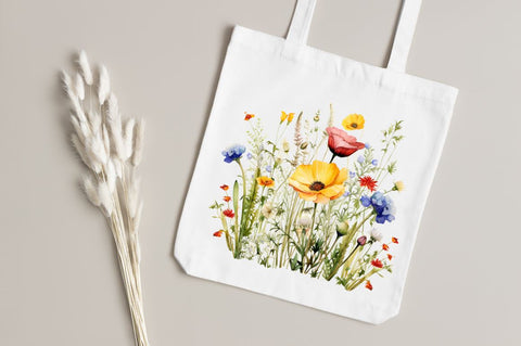 Watercolor Meadow Flowers Sublimation Regulrcrative 