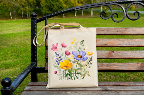 Watercolor Meadow Flowers Sublimation Regulrcrative 