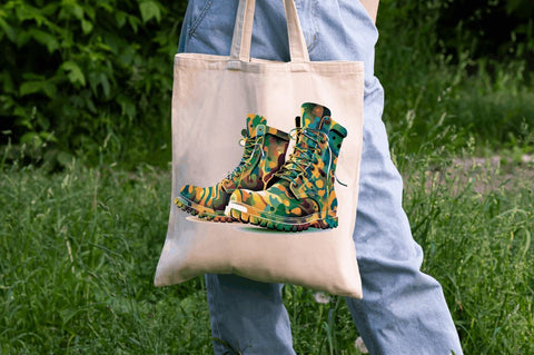 Watercolor Military Boots Clipart Bundle Sublimation Regulrcrative 