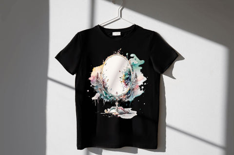 Watercolor Mirror Clipart Bundle Sublimation Regulrcrative 