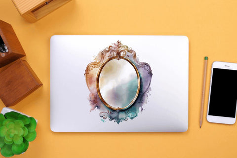 Watercolor Mirror Clipart Bundle Sublimation Regulrcrative 