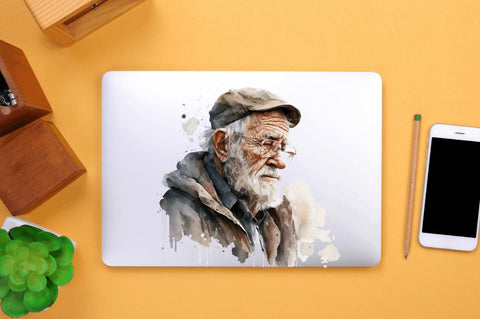 Watercolor Old Man Clipart Bundle Sublimation Regulrcrative 
