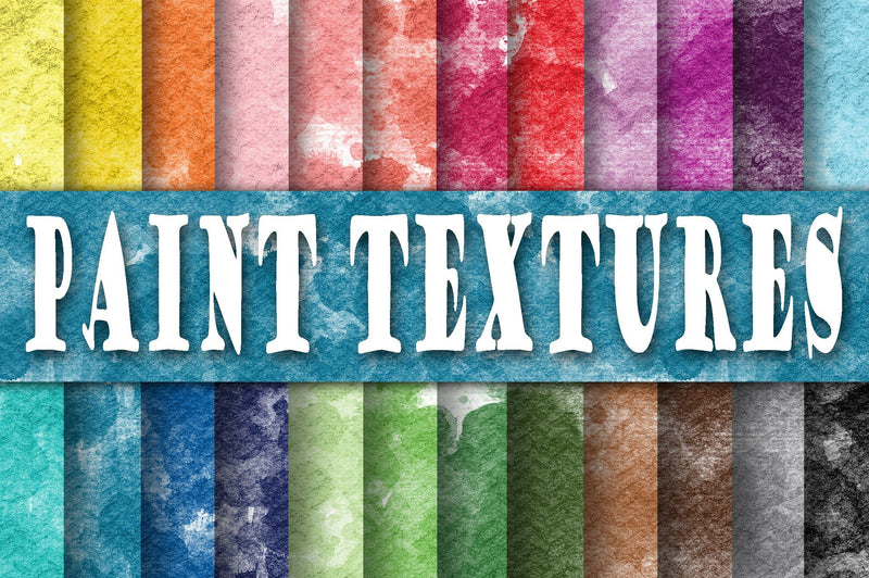 Watercolor Paint Textures Digital Papers - So Fontsy