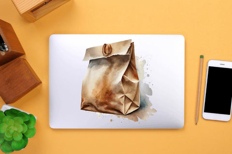 Watercolor Paper Bag Clipart Bundle Sublimation Regulrcrative 