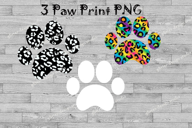 Watercolor paw print png, Cat & Dog paw print clipart, Pet paw print art, Dog lover png, Design elements, Sublimation png, Digital Download Sublimation ArtStudio 