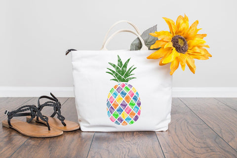 Watercolor Pineapple Sublimation | Summer Pineapple PNG Sublimation B Renee Design 