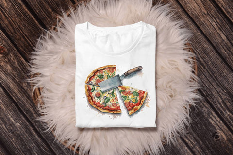 Watercolor Pizza Cutter Clipart Bundle Sublimation Regulrcrative 