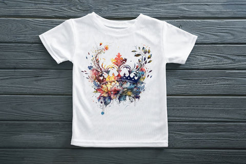 Watercolor Queen Crown Clipart Bundle Sublimation Regulrcrative 