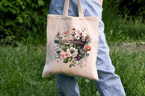 Watercolor Queen Crown Clipart Bundle Sublimation Regulrcrative 