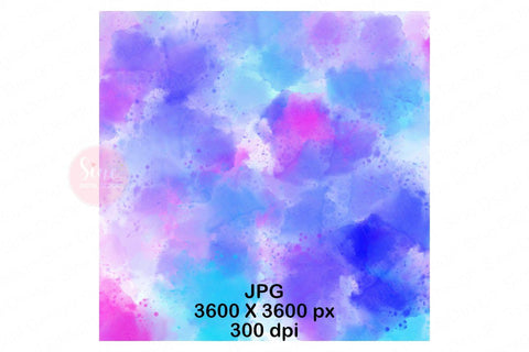 Watercolor Rainbow Splash Digital Papers Background Pack Digital Pattern SineDigitalDesign 