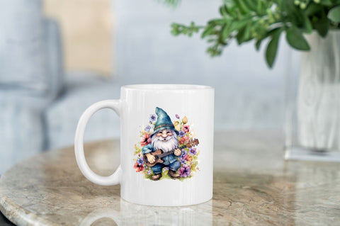 Watercolor Rockstar Gnome Clipart Bundle Sublimation Regulrcrative 