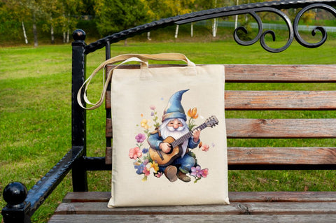 Watercolor Rockstar Gnome Clipart Bundle Sublimation Regulrcrative 