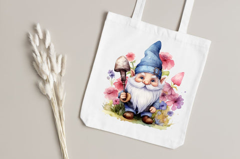 Watercolor Rockstar Gnome Clipart Bundle Sublimation Regulrcrative 