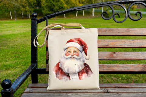 Watercolor Santa Claus Clipart Bundle Sublimation Regulrcrative 