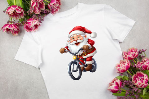 Watercolor Santa Claus Clipart Bundle Sublimation Regulrcrative 