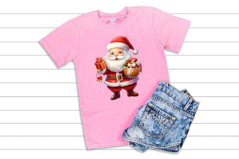 Watercolor Santa Claus Clipart Bundle Sublimation Regulrcrative 