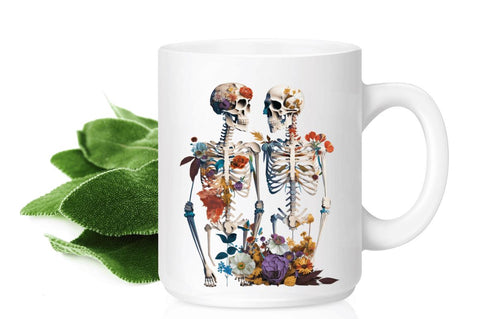 Watercolor Skeleton Couple Clipart Bundle Sublimation Regulrcrative 