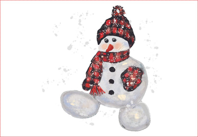 Watercolor snowman buffalo plaid, sublimation graphics, clipart Sublimation sublimationhappy 