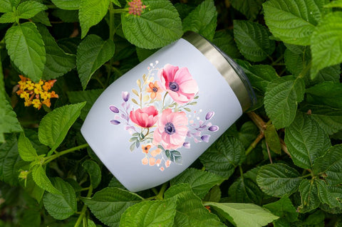 Watercolor Spring Flowers bundle Sublimation Regulrcrative 