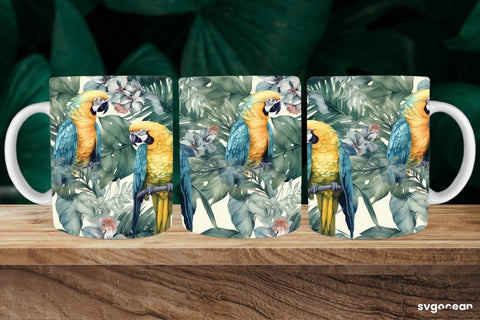 Watercolor Summer Mug Wrap | 11 oz | Sublimation SVG SvgOcean 