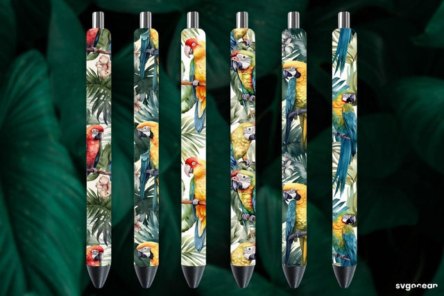 Watercolor Summer Pen Wraps | Sublimation Bundle SVG SvgOcean 