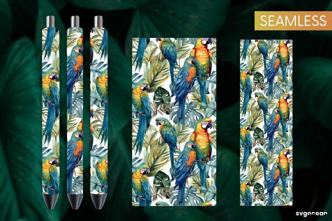 Watercolor Summer Pen Wraps | Sublimation Bundle SVG SvgOcean 