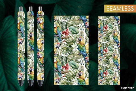 Watercolor Summer Pen Wraps | Sublimation Bundle SVG SvgOcean 