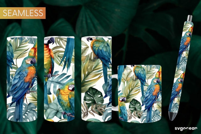 Watercolor Summer Sublimation | Tumbler Wrap | Mug | Pen SVG SvgOcean 