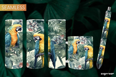 Watercolor Summer Sublimation | Tumbler Wrap | Mug | Pen SVG SvgOcean 