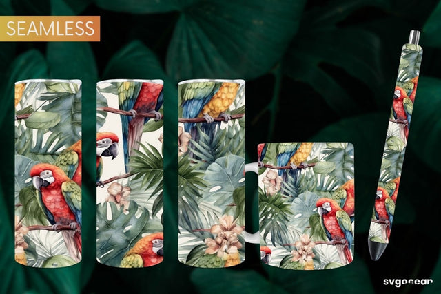 Watercolor Summer Sublimation | Tumbler Wrap | Mug | Pen SVG SvgOcean 