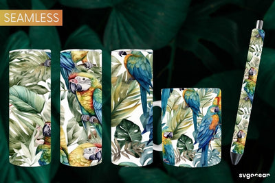 Watercolor Summer Sublimation | Tumbler Wrap | Mug | Pen SVG SvgOcean 