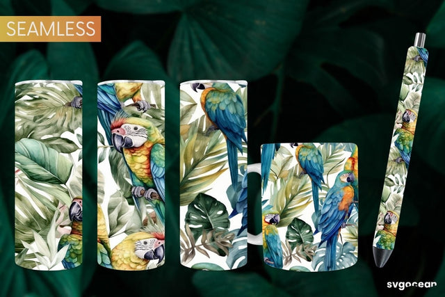 Watercolor Summer Sublimation | Tumbler Wrap | Mug | Pen SVG SvgOcean 